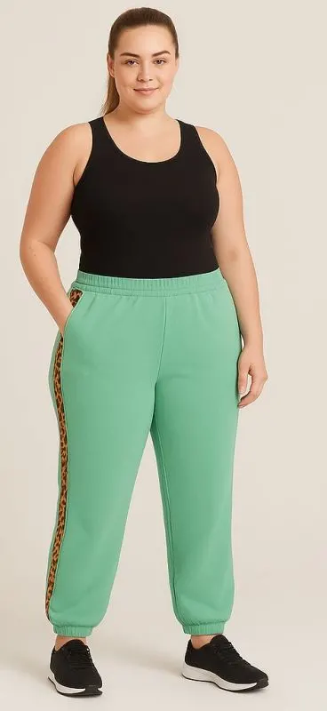 Pantaloni de trening cu dunga laterala, marimi mari, 2-5 XL, en-gross