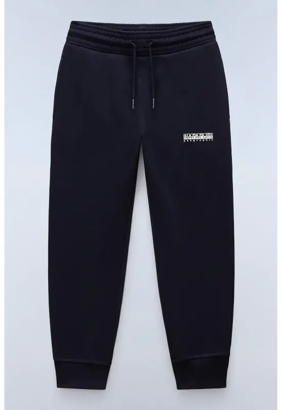 Pantaloni de trening cu imprimeu logo si snururi - Alb/Albastru ultramarin