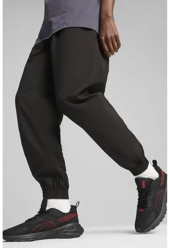 Pantaloni de trening cu logo discret Open Road - Negru