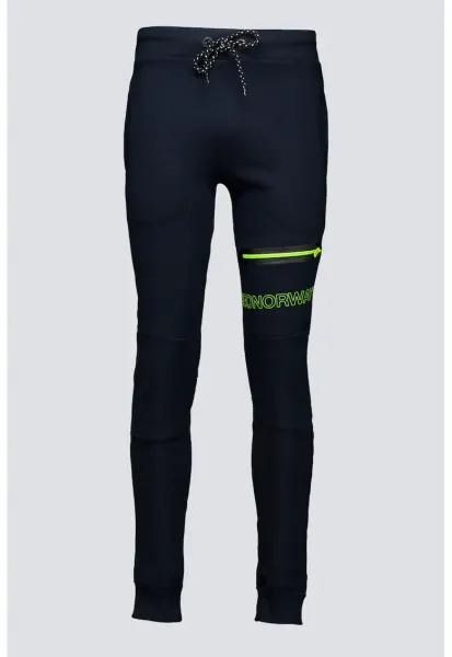 Pantaloni de trening cu logo Moltan - Bleumarin