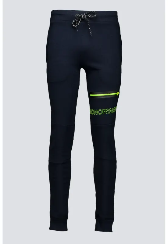 Pantaloni de trening cu logo Moltan - Bleumarin