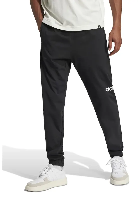 Pantaloni de trening cu logo si snur ajustabil - Alb/Negru