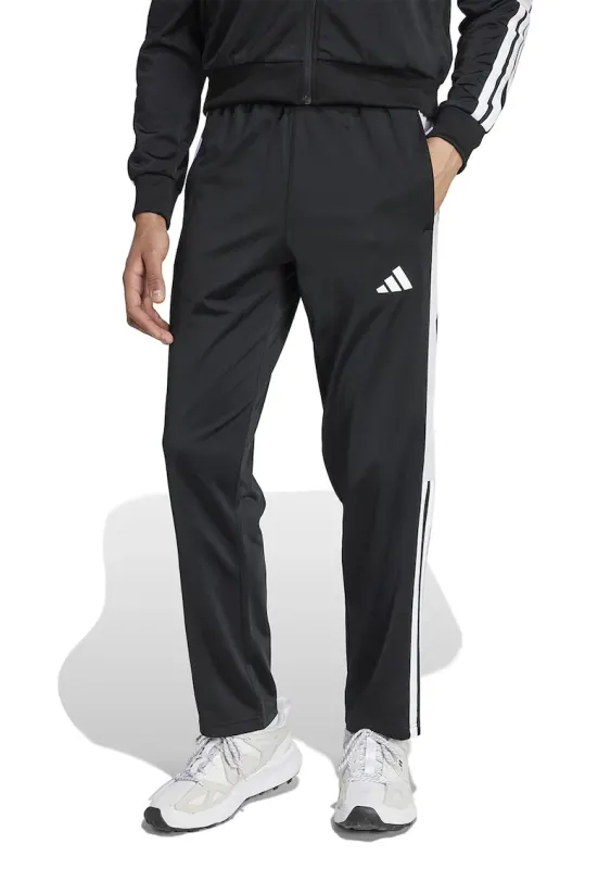 Pantaloni de trening cu slituri cu capse pe glezna - Negru/Alb optic