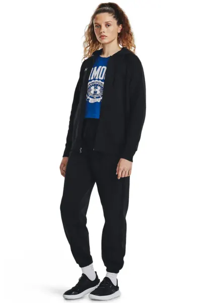 Pantaloni de trening cu snur de ajustare in talie pentru fitness Rival - Alb/Negru
