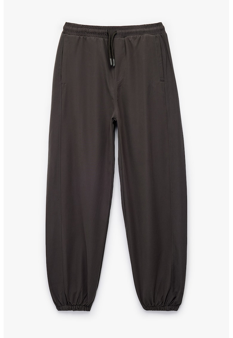 Pantaloni de trening cu snur - Negru stins