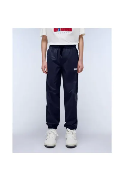 Pantaloni de trening cu talie ajustabila cu snur Marem - Bleumarin