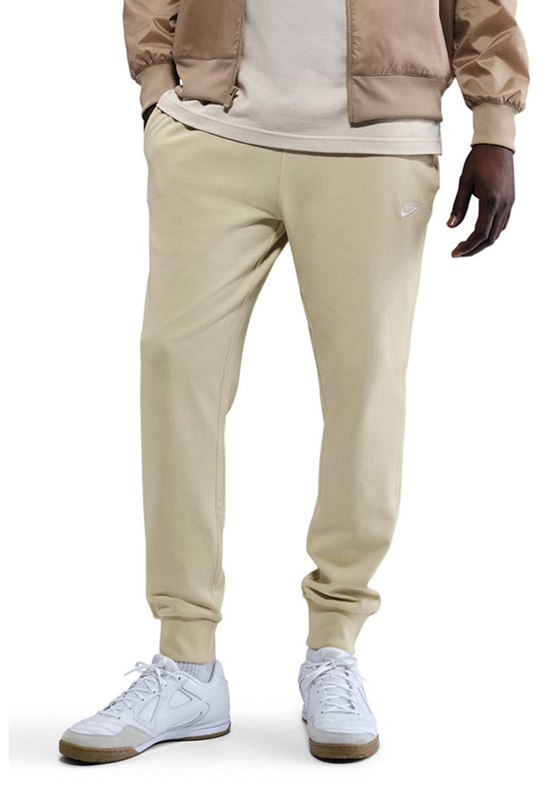 Pantaloni de trening cu talie medie si snur in talie - Maro nisip