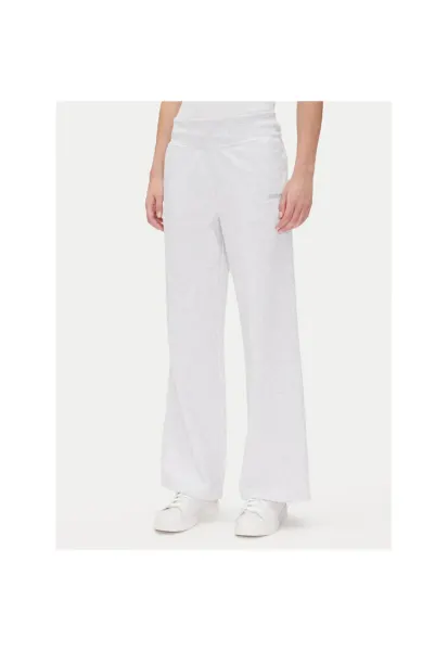 Pantaloni de trening dama DP5P3601 - Bumbac/Poliester - Alb - Alb