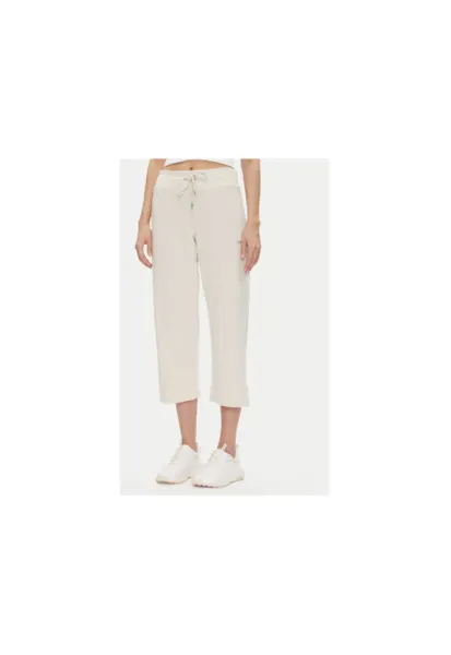 Pantaloni de trening dama  DP5P3624 - Bumbac/Poliester - Bej - Bej