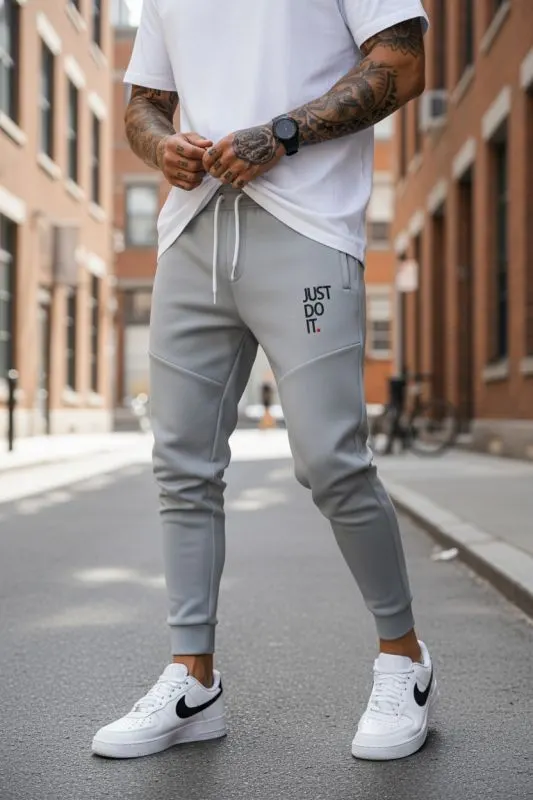 Pantaloni de trening gri 12616 i4-4