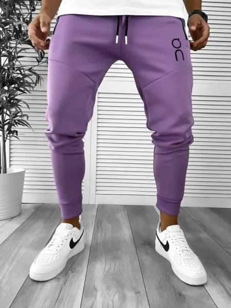 Pantaloni de trening mov conici 12260 Y22