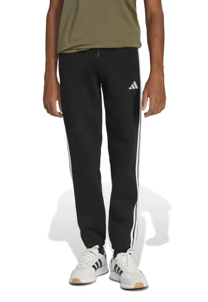 Pantaloni de trening regular fit cu benzi logo contrastante - Negru/Alb optic