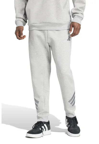 Pantaloni de trening regular fit cu logo - Gri deschis melange