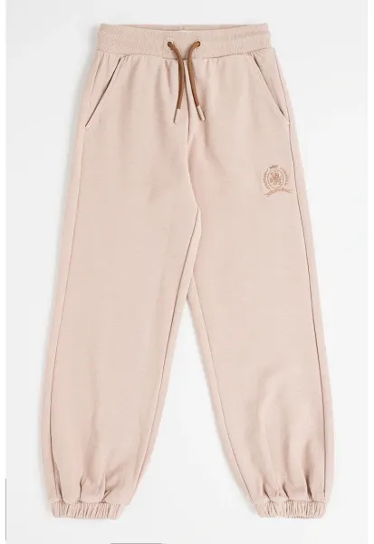 Pantaloni de trening relaxed-fit cu logo - Maro deschis