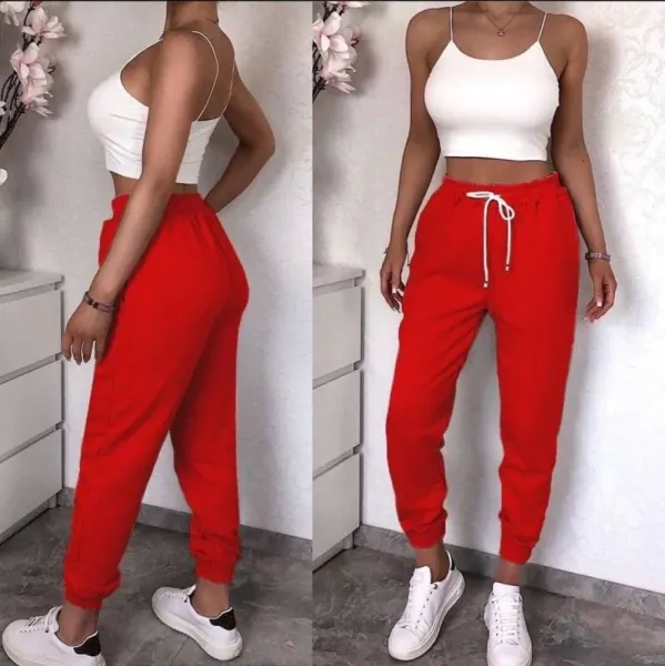 Pantaloni de trening rosii