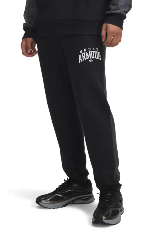 Pantaloni din material fleece pentru fitness Rival - Negru/Gri inchis