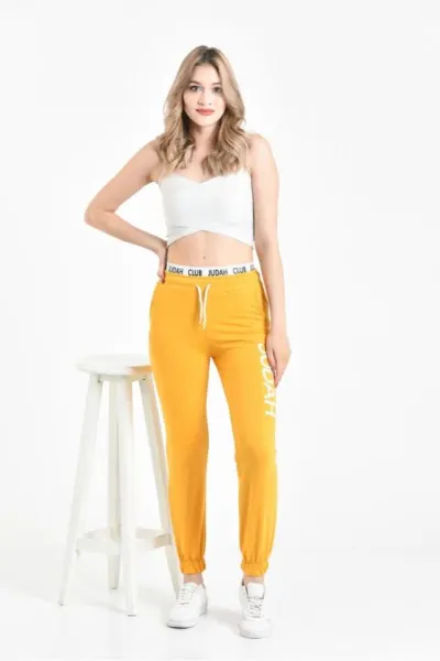 Pantaloni galbeni Judah Club pentru dama  - cod 41233