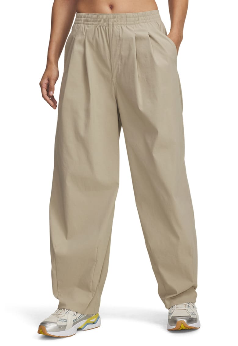 Pantaloni largi pentru antrenament Unstoppable - Bej inchis