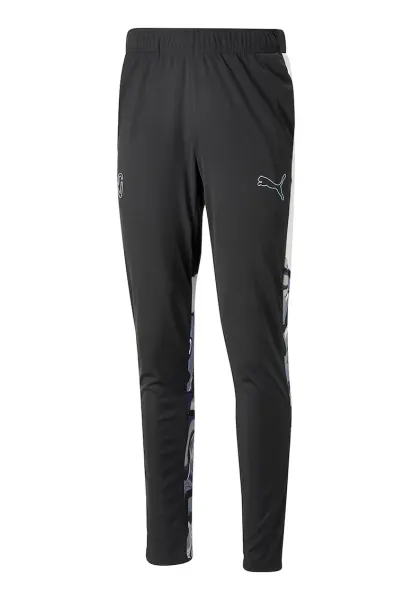 Pantaloni pentru fotbal Neymar JR - Alb/Negru/Albastru
