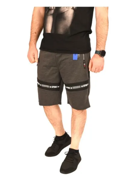 Pantaloni scurti barbat dunga SPORT cu steluta