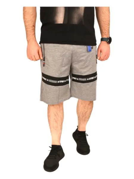 Pantaloni scurti barbat dunga SPORT cu steluta