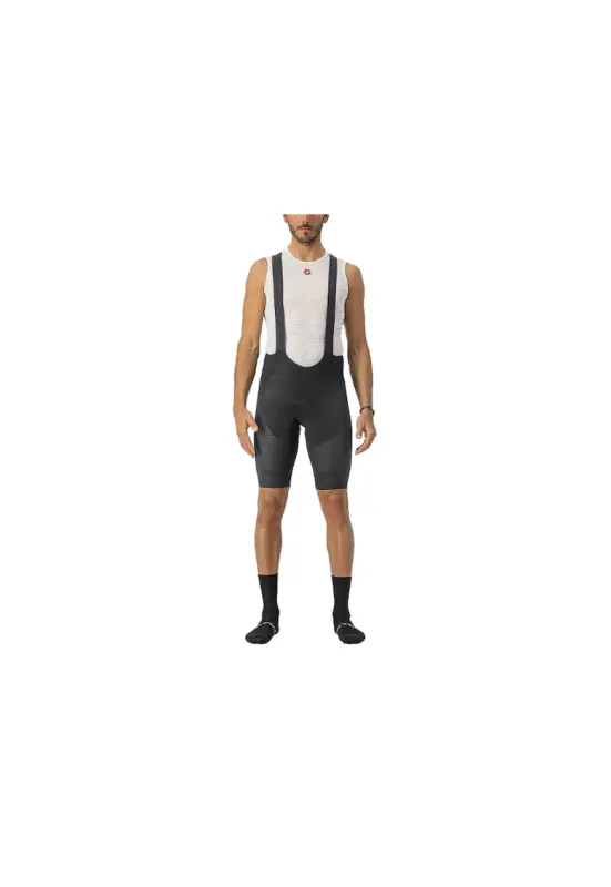 Pantaloni scurti ciclism cu bretele barbati Superleggera-Negru-
