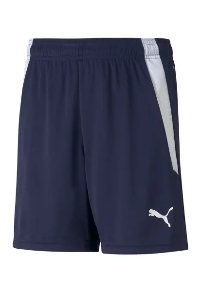 Pantaloni scurti cu talie ajustabila - pentru fotbal teamLIGA - Alb/Bleumarin