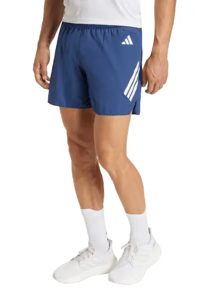 Pantaloni scurti cu talie elastica - pentru alergare - Albastru indigo