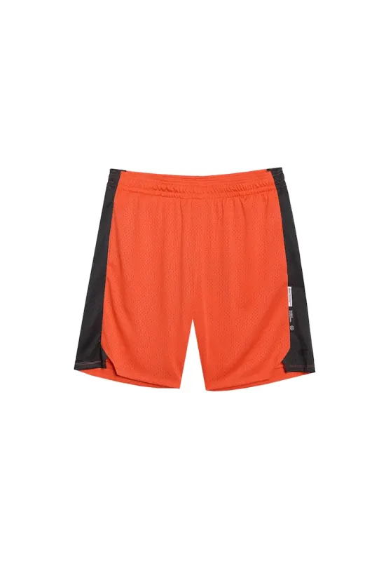 Pantaloni scurti de baschet  portocalii - uscare rapida - model oversize - sintetic