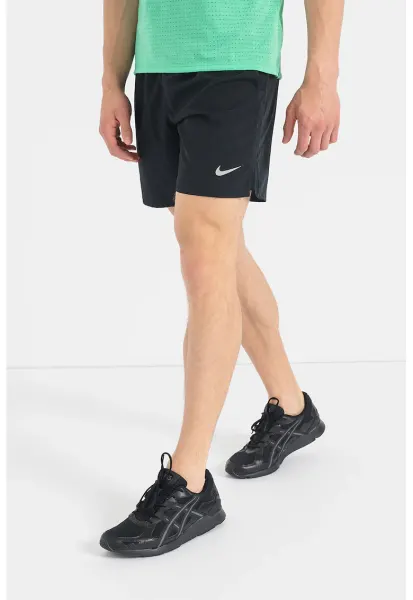 Pantaloni scurti pentru alergare Challenger - Negru stins