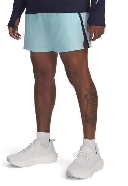 Pantaloni scurti pentru alergare Launch 5'' - Albastru pastel