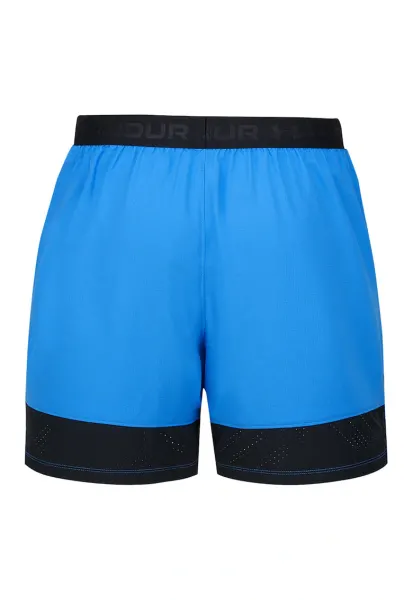 Pantaloni scurti slim fit pentru fitness Vanish - Negru/Albastru deschis
