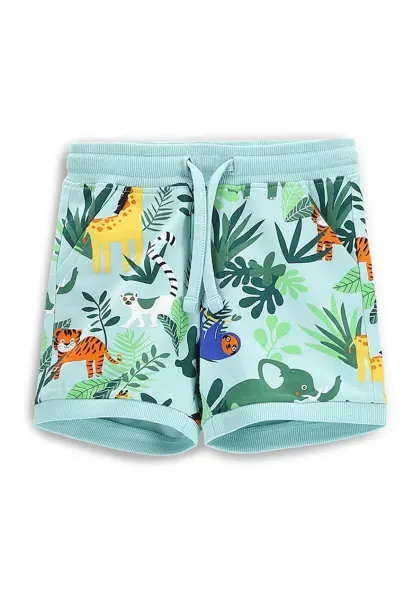 Pantaloni scurti sport baieti  WC5121503TBN - Bumbac/Elastan - Verde - Verde