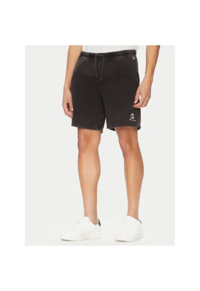 Pantaloni scurti sport barbati  221179 - Bumbac/Poliester - Negru - Negru