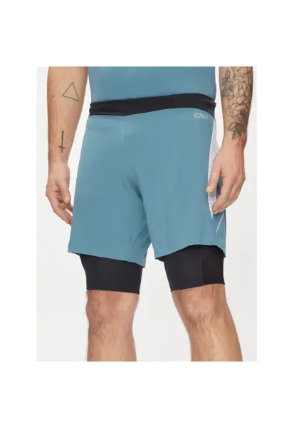 Pantaloni scurti sport barbati - 441968 - Albastru - Poliester