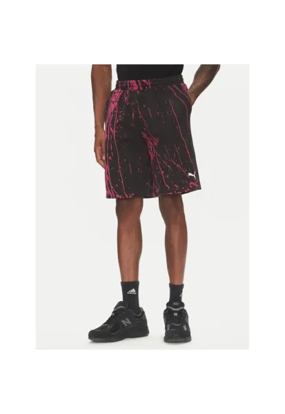 Pantaloni scurti sport barbati  630171 - Bumbac/Poliester reciclat - Negru - Negru