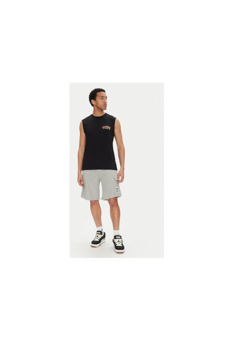 Pantaloni scurti sport barbati  ADYFB03075 - Bumbac/Poliester - Gri - Gri