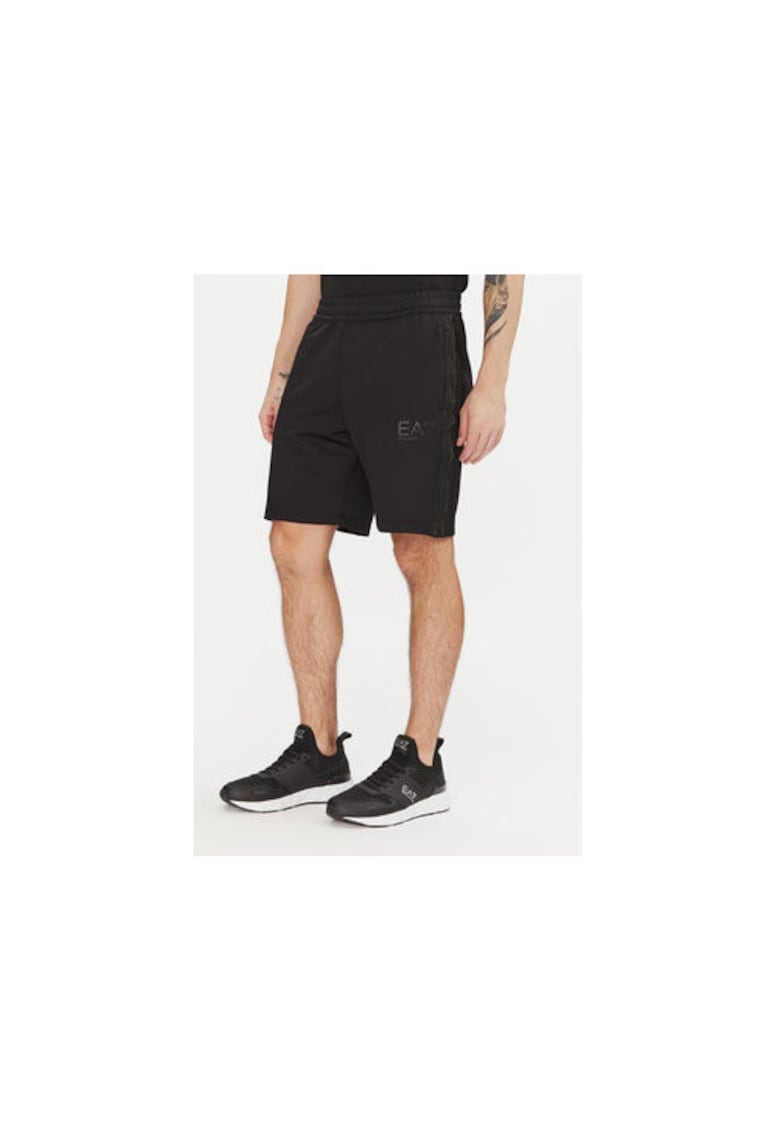 Pantaloni scurti sport barbati  Emporio Armani - 7M000309 AF13526 - Poliester/Elastan - Negru - Negru