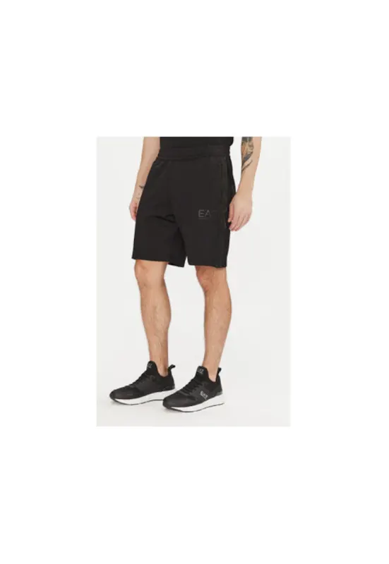 Pantaloni scurti sport barbati Emporio Armani - 7M000309 AF13526 - Poliester/Elastan - Negru - Negru