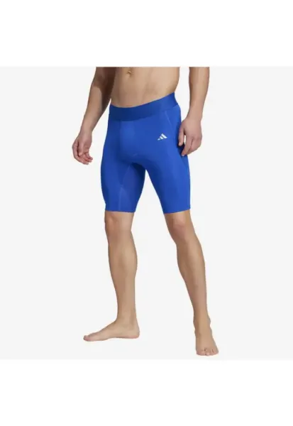 Pantaloni scurti sport barbati  Techfit - elastan/poliester - albastru