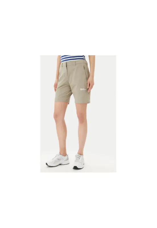 Pantaloni scurti sport dama A63931 - Poliester reciclat - Bej - Bej