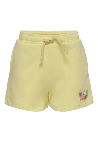 Pantaloni scurti sport fete  15347958 - Bumbac organic/Poliester - Galben - Galben