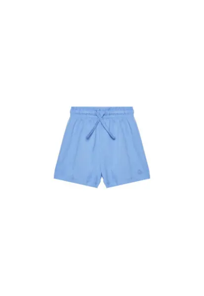 Pantaloni scurti sport fete  3BL0G901T - Bumbac - 90 CM - Albastru