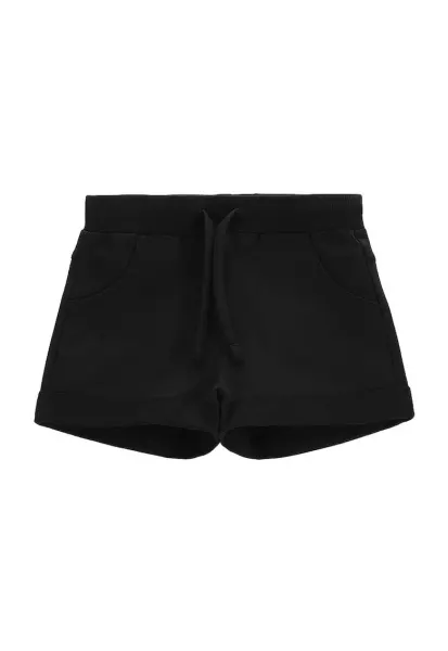 Pantaloni scurti sport fete  WC5120401VGC - Bumbac - Negru - Negru