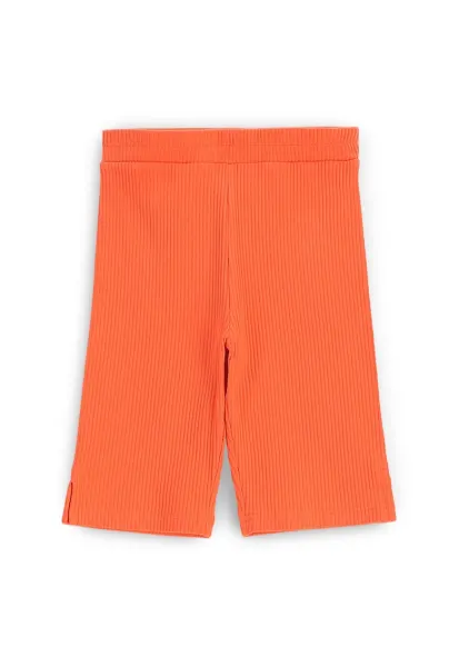 Pantaloni scurti sport fete WC5122501TGJ - Bumbac - Portocaliu - Portocaliu