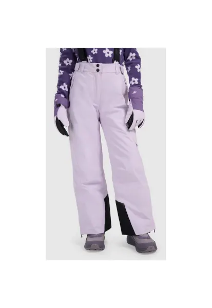 Pantaloni ski copii  membrana 8000 - violet - poliester