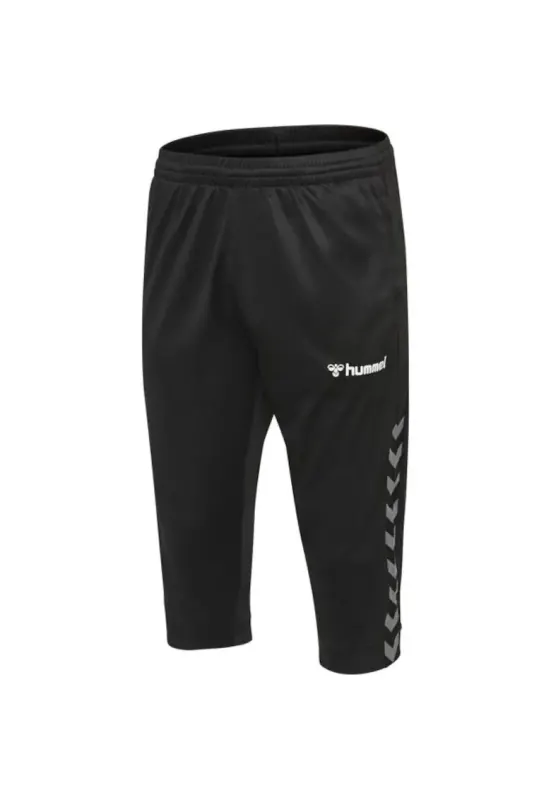 Pantaloni sport 3/4 baieti -  poliester - negru - 176cm