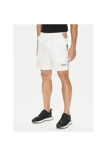 Pantaloni sport barbati  alb - 2 buzunare - material respirabil