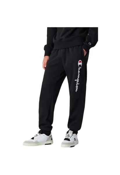 Pantaloni sport barbati  negri - material respirabil - croiala conica