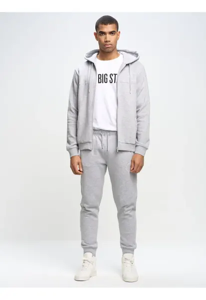Pantaloni sport cu buzunare oblice Kersyn - Gri